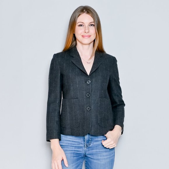 323. SEE BY CHLOE Wool-Blend Gray Blazer NWT Sz 4 - Picture 1 of 8